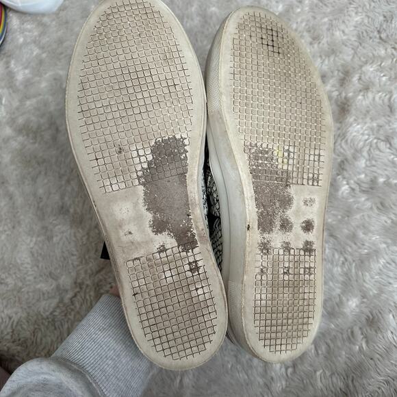 Steve Madden Womens 10 Slip On Snakeskin Leather Sneakers Zipper - Picture 3 of 8